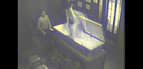  Crazy Couple Fucking in Empty Coffin